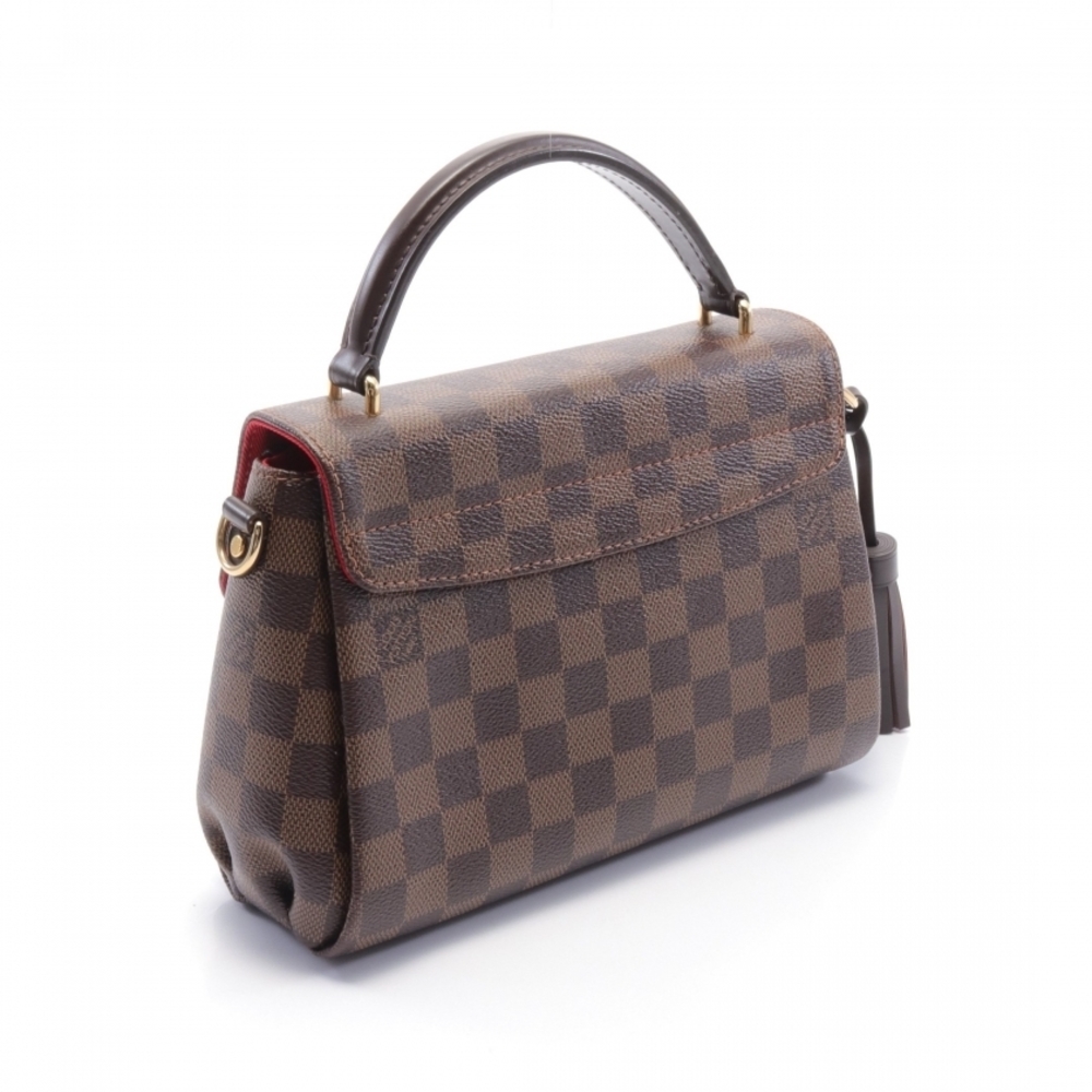 Louis Vuitton Croisette Damier Ebene Handbag Brown